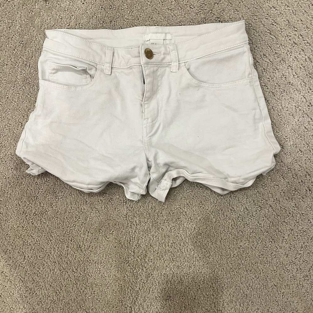 H&M White Jean Shorts
